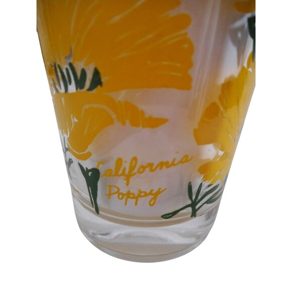 MCM Peanut Butter Drinking Juice Glass Tumbler California Poppy Estate 5" - Picture 2 of 5